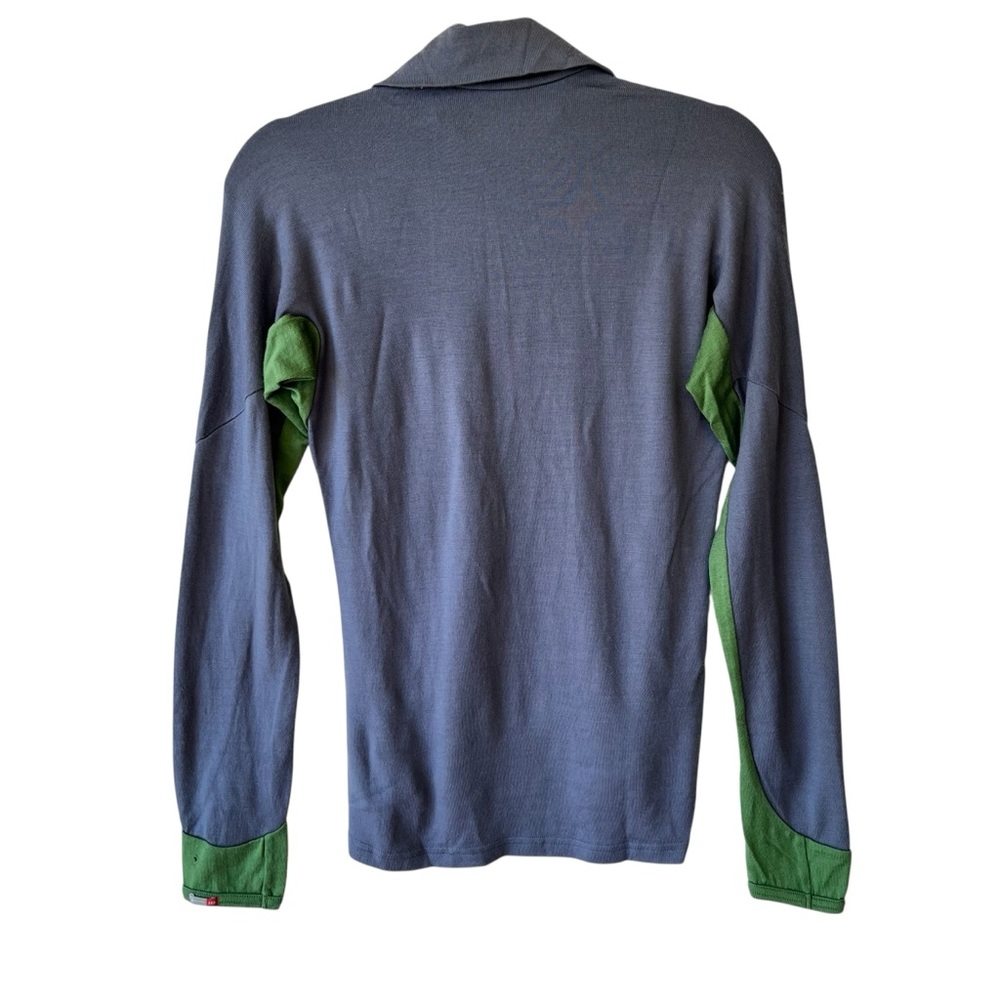Icebreaker Bodyfit 260 Blue M 100% Merino wool Baselayer top 1/4 zip Womens - Picture 2 of 8